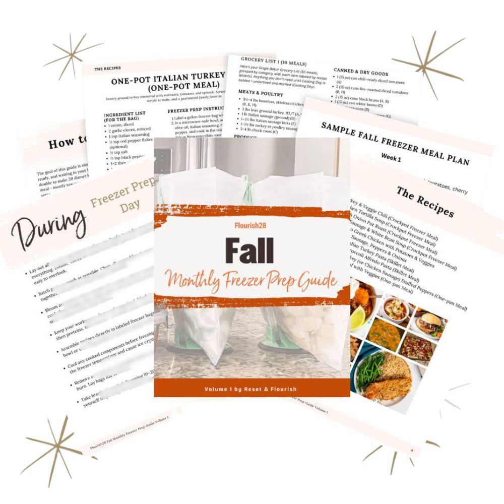 Fall Monthly Freezer Prep Guide (Volume 1)